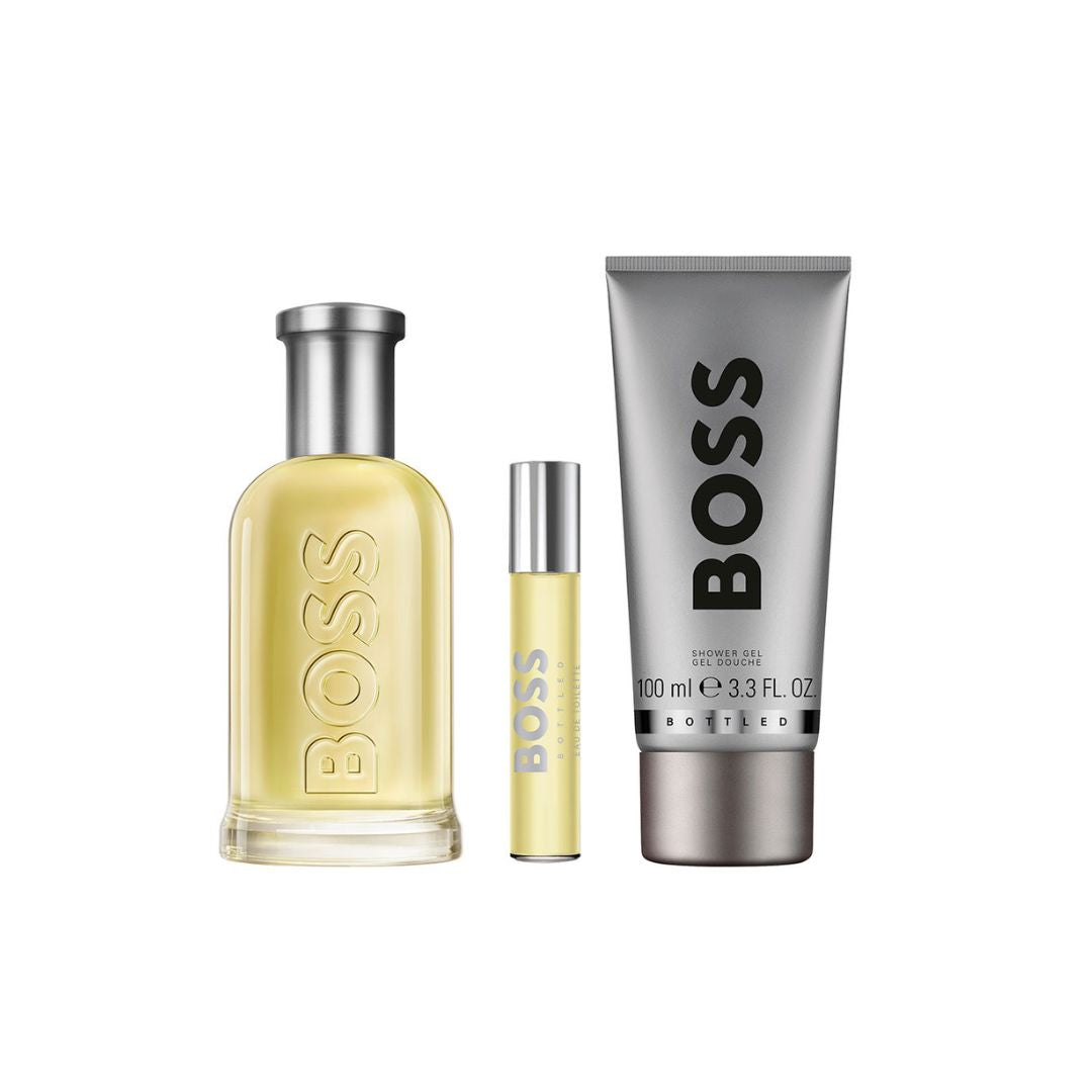 Gift Set: Boss Bottled EDT 100ml + 10ml + Shower Gel 100ml
