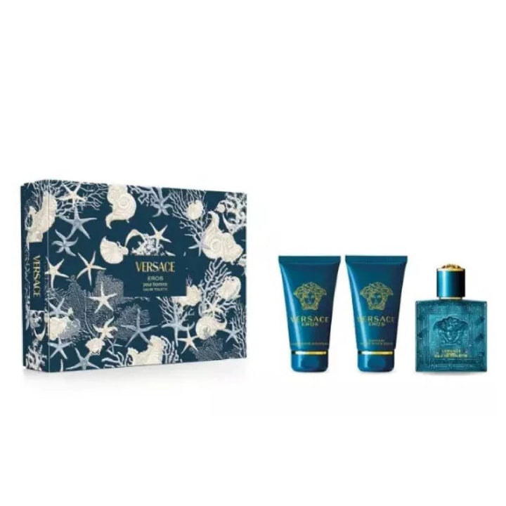 Gift Set :Versace Eros EDT 50ml Gift Set-LIMITED EDITION