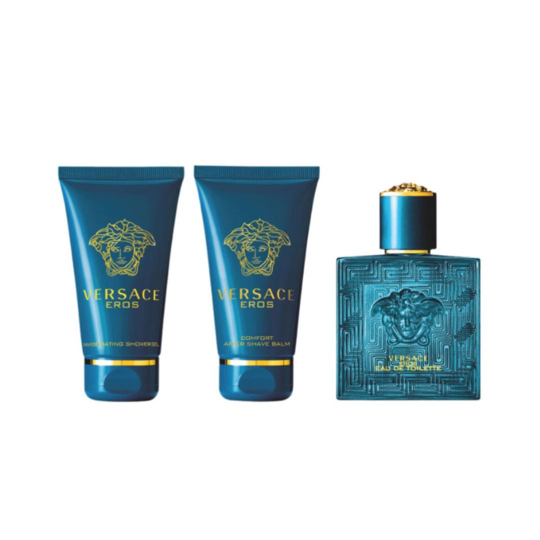 Gift Set :Versace Eros EDT 50ml Gift Set-LIMITED EDITION