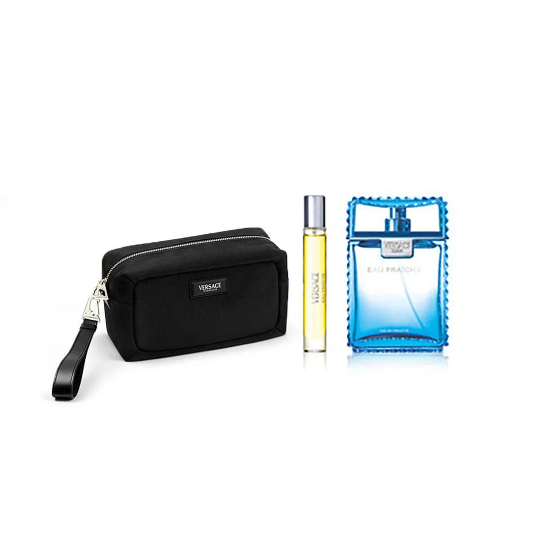 Gift Set : Versace Man Eau Fraiche EDT 100ml- LIMITED EDITION