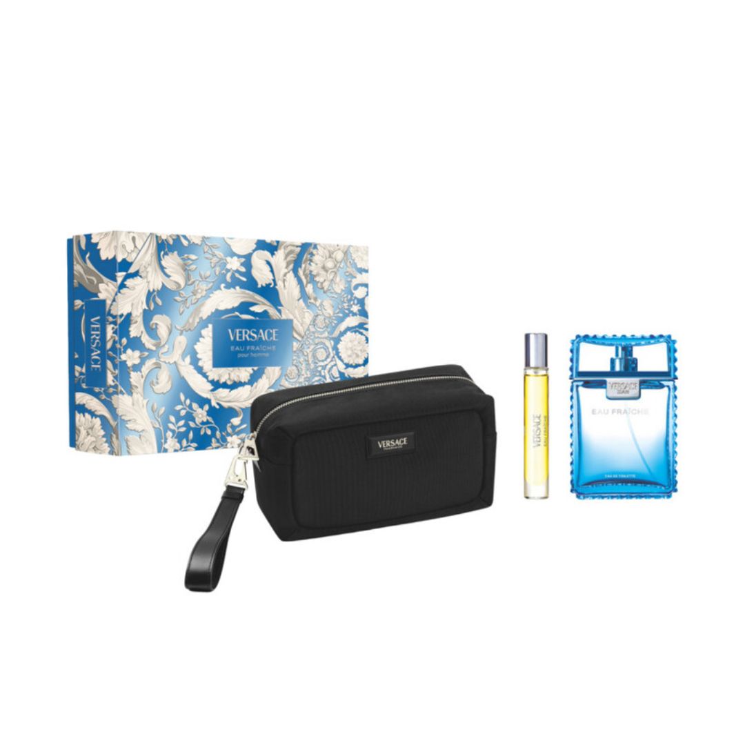 Gift Set : Versace Man Eau Fraiche EDT 100ml- LIMITED EDITION
