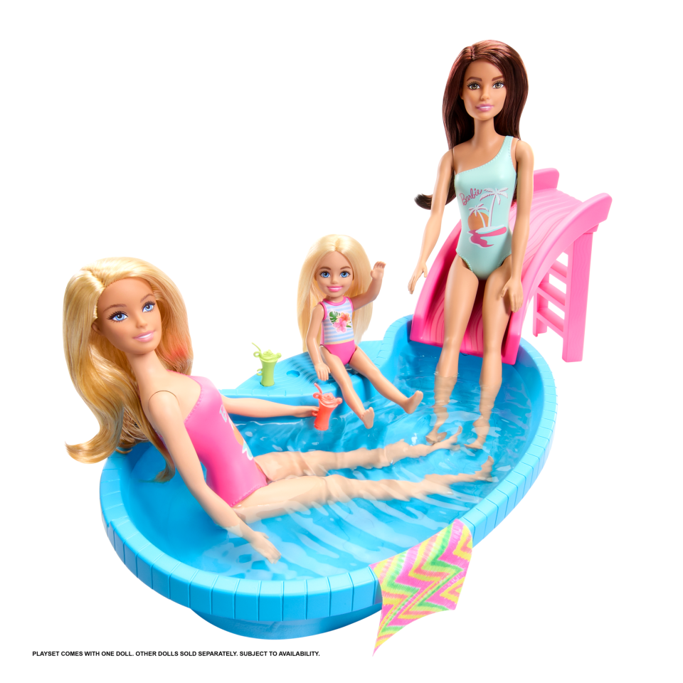 BARBIE HRJ74 Barbie Ave Pool W/Doll (Blonde) | Isetan KL Online Store