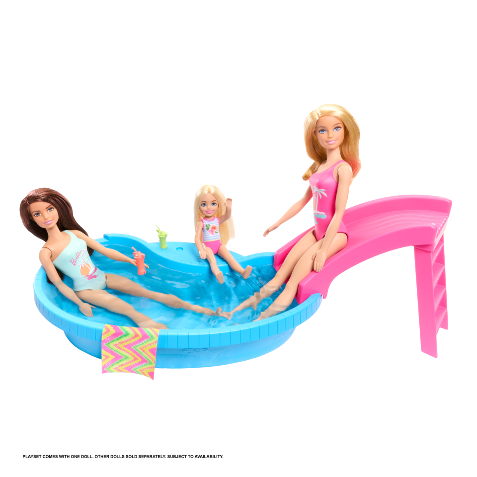 BARBIE HRJ74 Barbie Ave Pool W/Doll (Blonde) | Isetan KL Online Store