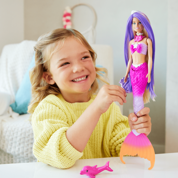 BARBIE HRP97 Barbie Fairytale New Feat Mermaid O/S (Malibu Blonde) | Isetan KL Online Store
