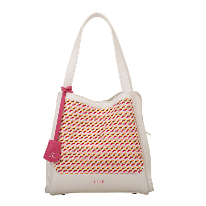 ELLE Jane Shoulder Bag (Black / White) | Isetan KL Online Store