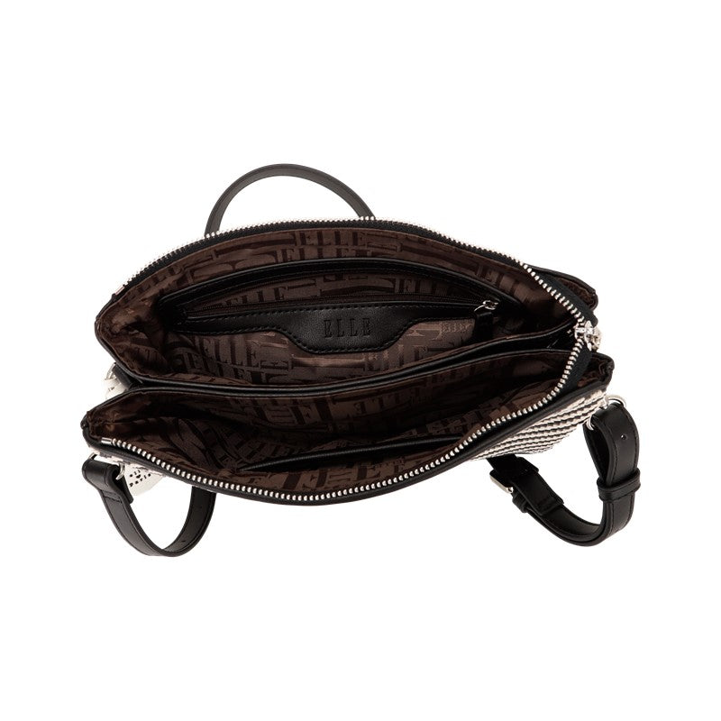 ELLE Jane Sling Bag (Black / White) | Isetan KL Online Store