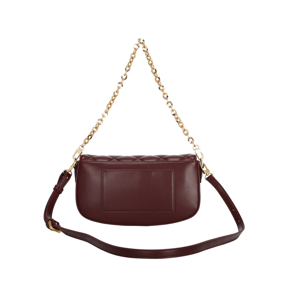 ELLE Joelle shoulder Bag (Maroon) | Isetan KL Online Store
