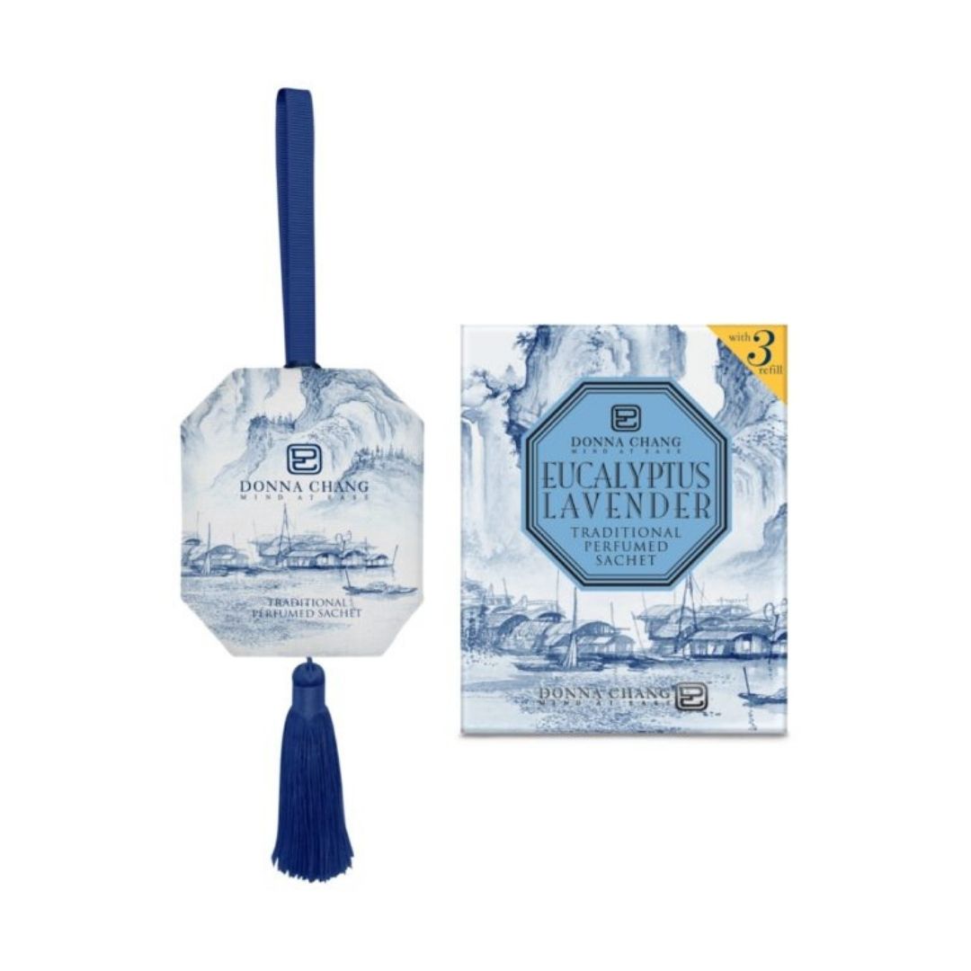 Eucalyptus Lavender Perfumed Sachet 63g (with 3ml refill)