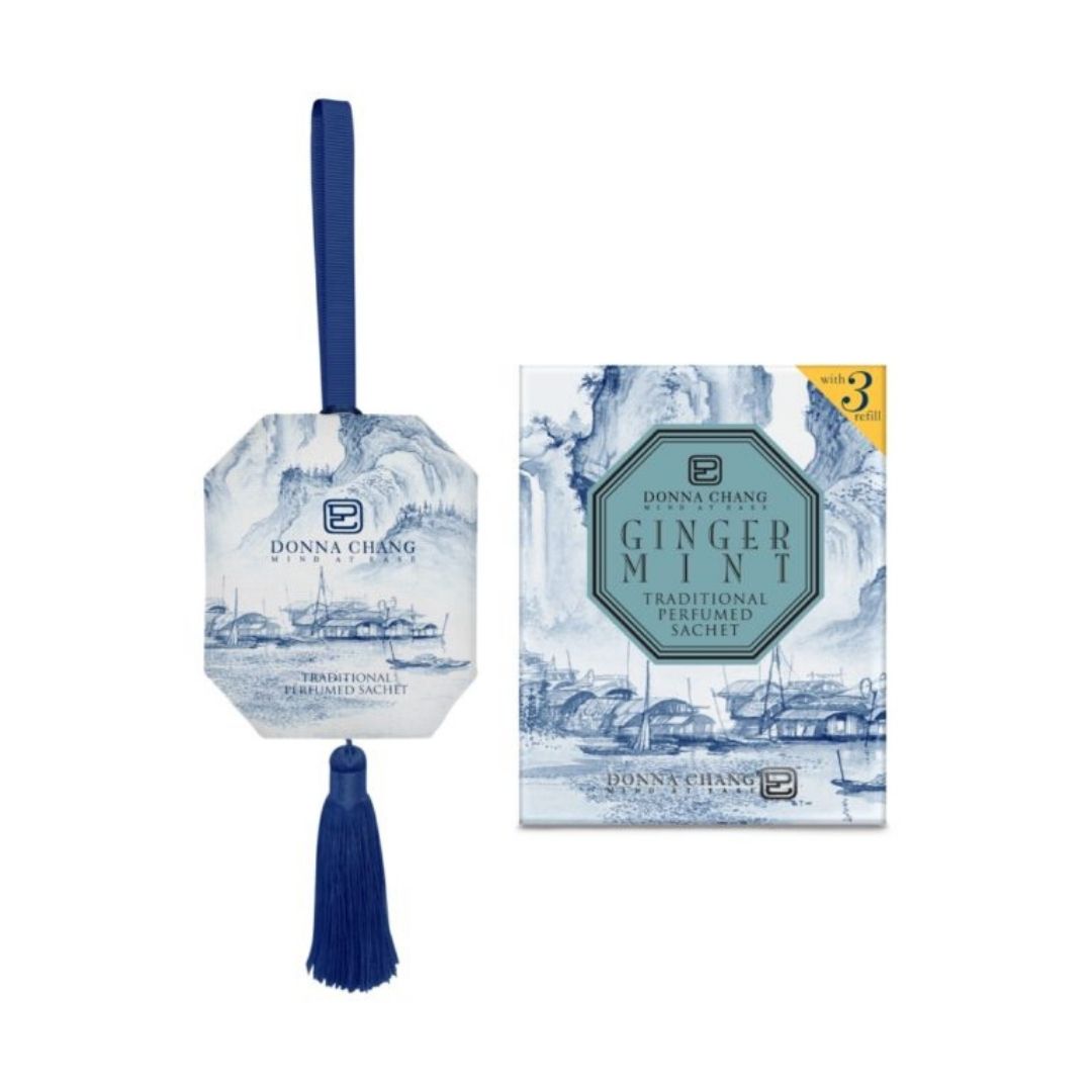 Ginger Mint Perfumed Sachet 63g (with 3ml refill)