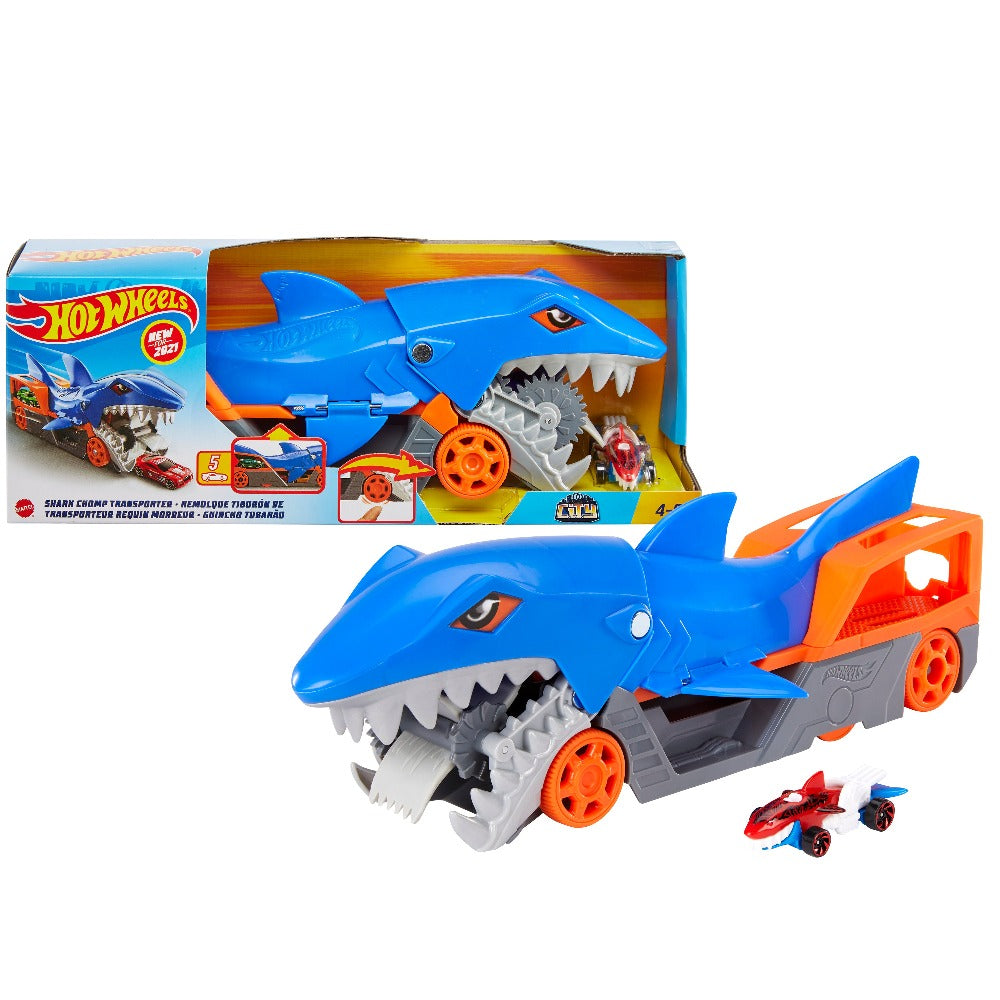 HOT WHEELS GVG36 City Shark Chomp Transport | Isetan KL Online Store