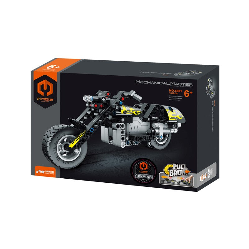 IM.MASTER Mechanical Master Block Classic Retro Harley Motorcycle Power Vehicles Brick With Pull Back Engine | Isetan KL Online Store