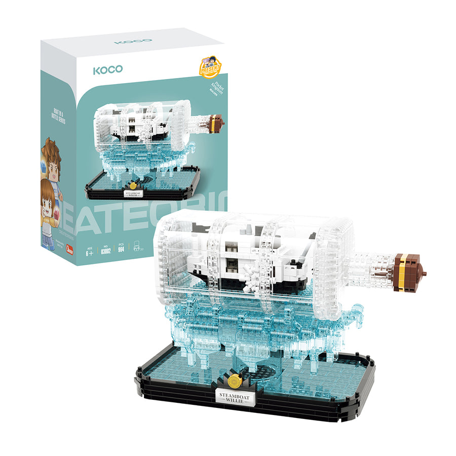 KOCO Drift Bottle Black and White Ship 964pcs | Isetan KL Online Store