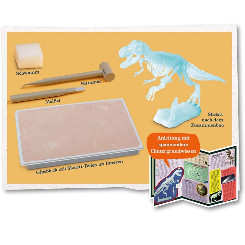 KOSMOS Stem Experiment Kit Fun Science Glow in the Dark T. REX | Isetan KL Online Store