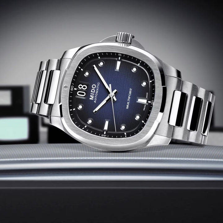Multifort TV Big Date Men Watch (Blue Dial)
