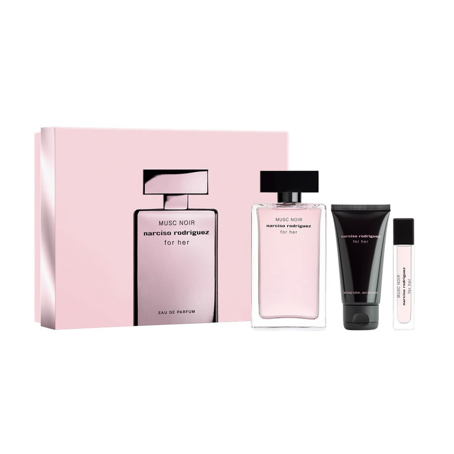 NARCISO RODRIGUEZ Xmas Gift Set 23 : For Her Musc Noir EDP 100ml (3pcs) | Isetan KL Online Store