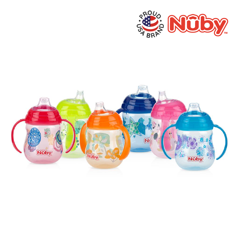 NUBY NB10320 Grip N Flip Sippy Cup Assorted (270ml/9oz) | Isetan KL Online Store
