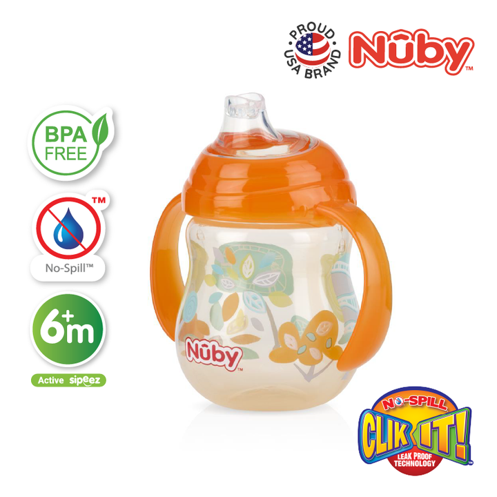 NUBY NB10320 Grip N Flip Sippy Cup Assorted (270ml/9oz) | Isetan KL Online Store
