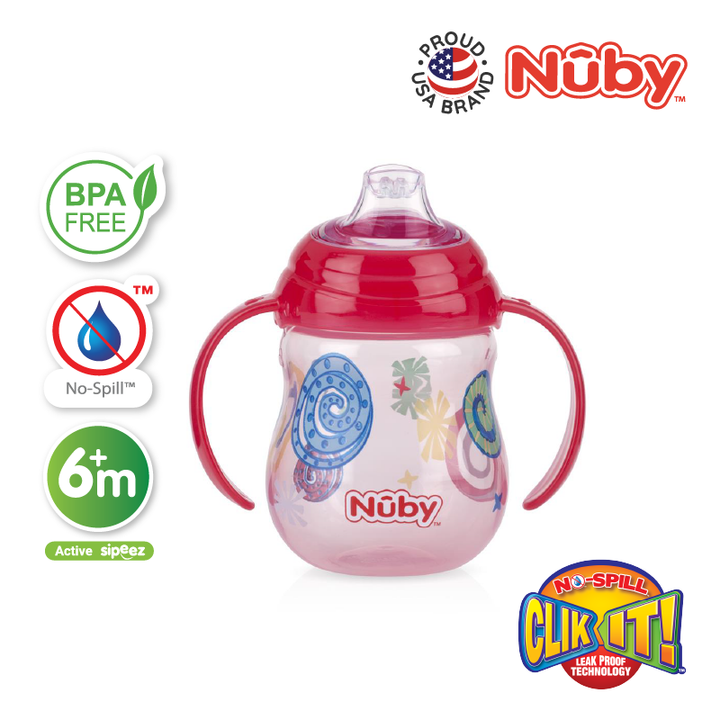 NUBY NB10320 Grip N Flip Sippy Cup Assorted (270ml/9oz) | Isetan KL Online Store