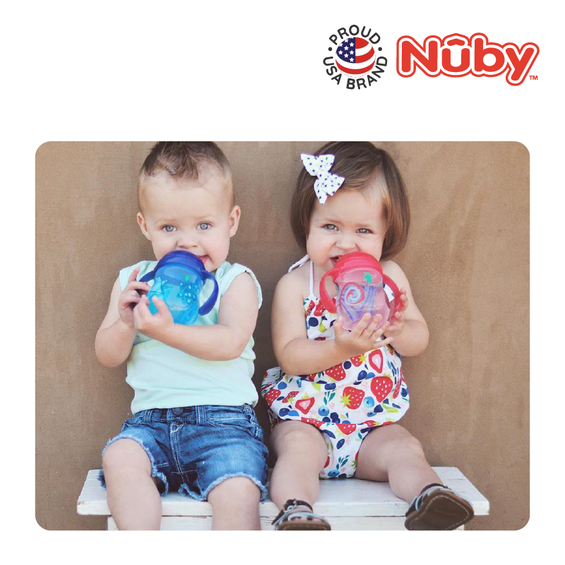 NUBY NB10320 Grip N Flip Sippy Cup Assorted (270ml/9oz) | Isetan KL Online Store