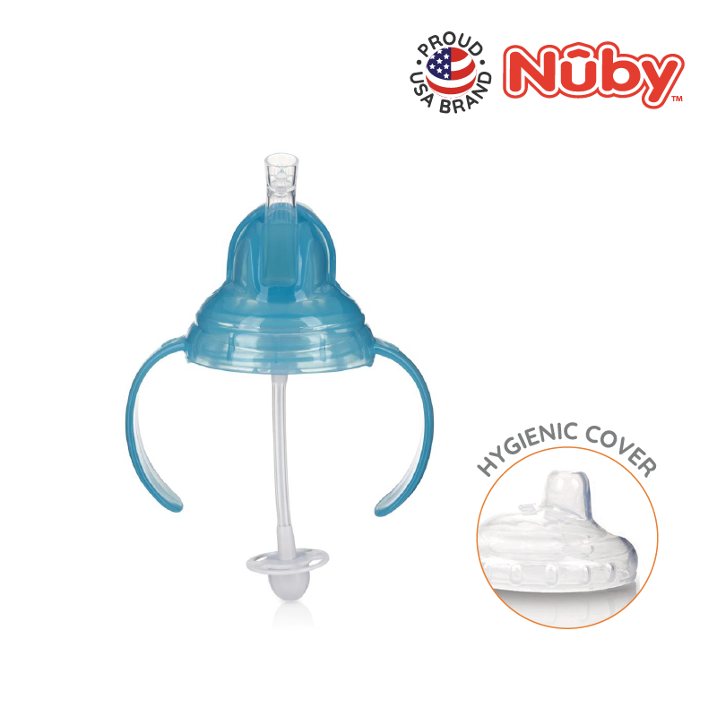 NUBY NB10324 Pinpoint Flip-it Straw Cup Assorted (240ml/8oz) | Isetan KL Online Store