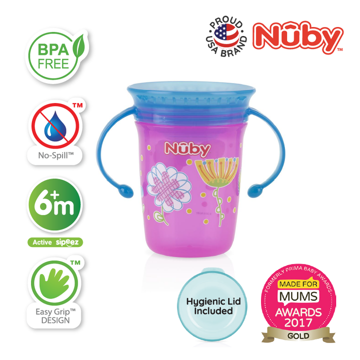 NUBY NB10410 360 Wonder Cup Assorted (240ml/8oz) | Isetan KL Online Store