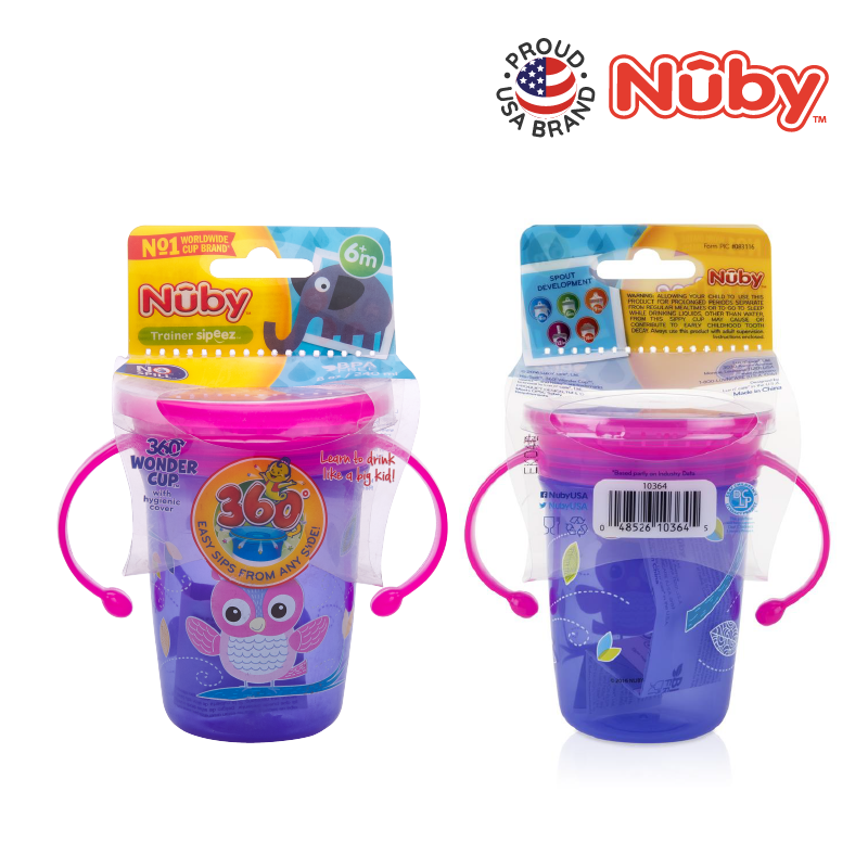 NUBY NB10410 360 Wonder Cup Assorted (240ml/8oz) | Isetan KL Online Store