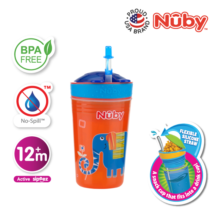 NUBY NB10436 Snack N Sip Cup (270ml/9oz) | Isetan KL Online Store