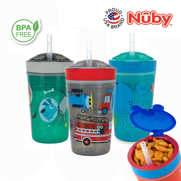 NUBY NB10436 Snack N Sip Cup (270ml/9oz) | Isetan KL Online Store