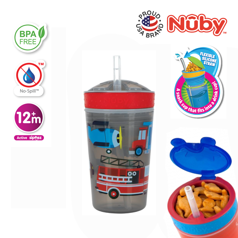 NUBY NB10436 Snack N Sip Cup (270ml/9oz) | Isetan KL Online Store