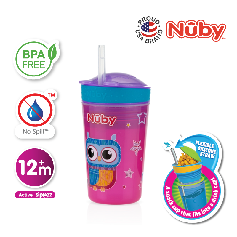 NUBY NB10436 Snack N Sip Cup (270ml/9oz) | Isetan KL Online Store