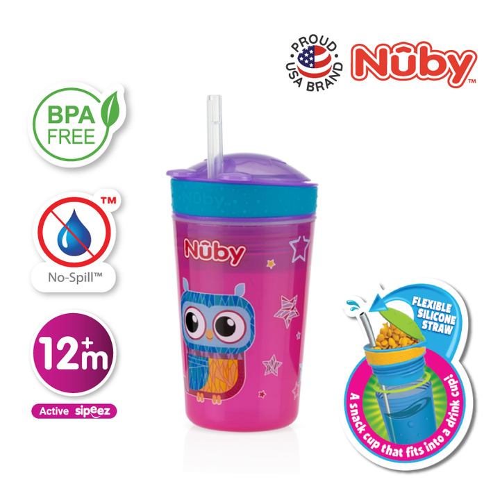 NUBY NB10436 Snack N Sip Cup (270ml/9oz) | Isetan KL Online Store