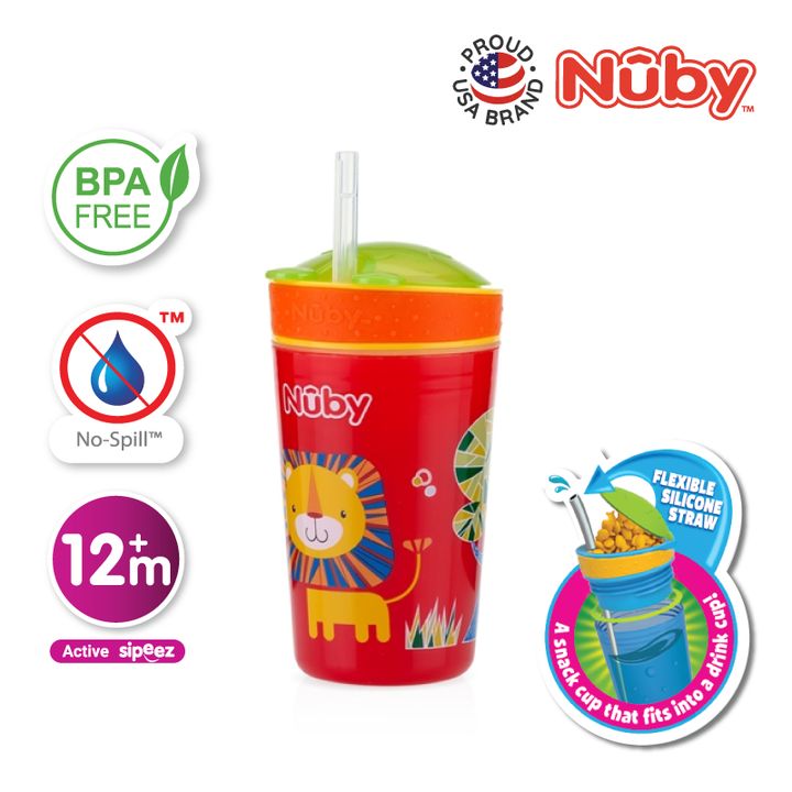 NUBY NB10436 Snack N Sip Cup (270ml/9oz) | Isetan KL Online Store