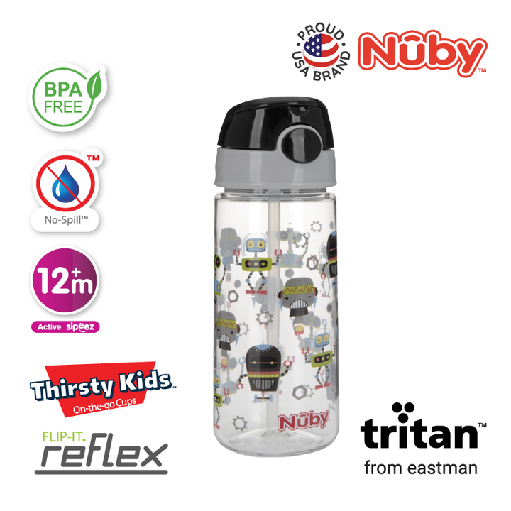 NUBY NB10563 Tritan Flip-it Active Cup Assorted (532ml/18oz) | Isetan KL Online Store