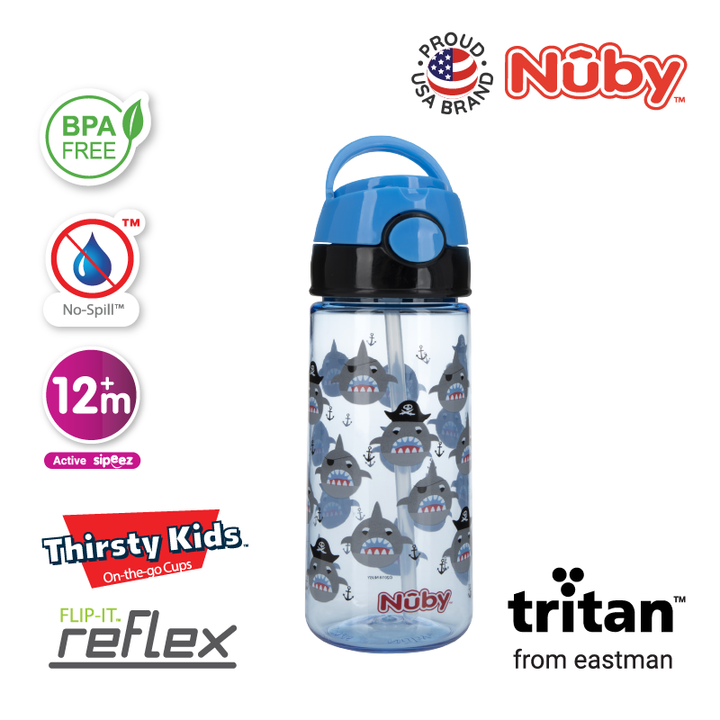 NUBY NB10563 Tritan Flip-it Active Cup Assorted (532ml/18oz) | Isetan KL Online Store