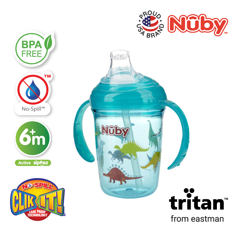 NUBY NB10567 Tritan Spout Cup assorted (240ml/8oz) | Isetan KL Online Store