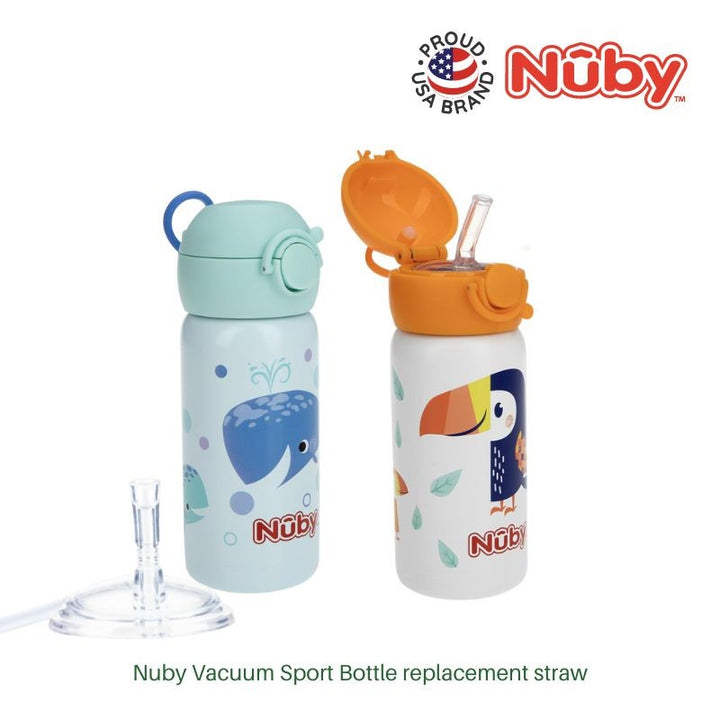 NUBY NB10713R Nuby Full Set Thin Straw Replacement for NB10713 Vacuum Sport Bottle | Isetan KL Online Store