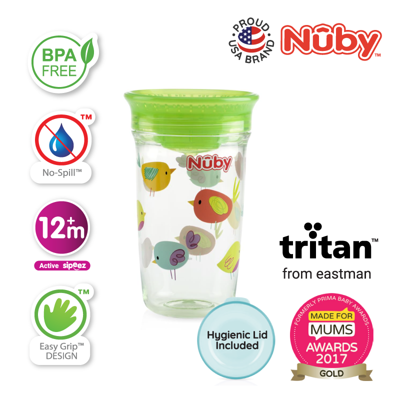 NUBY NB10739 360 Tritan Wonder Cup Assorted (300ml/10oz) | Isetan KL Online Store