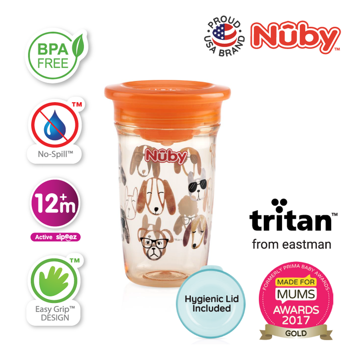 NUBY NB10739 360 Tritan Wonder Cup Assorted (300ml/10oz) | Isetan KL Online Store