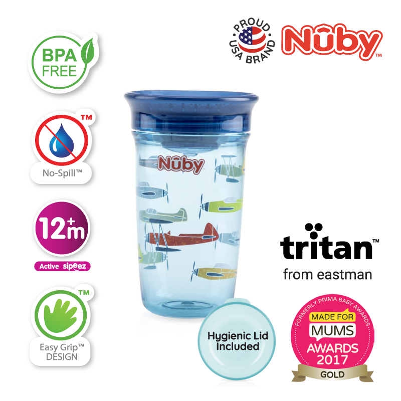 NUBY NB10739 360 Tritan Wonder Cup Assorted (300ml/10oz) | Isetan KL Online Store