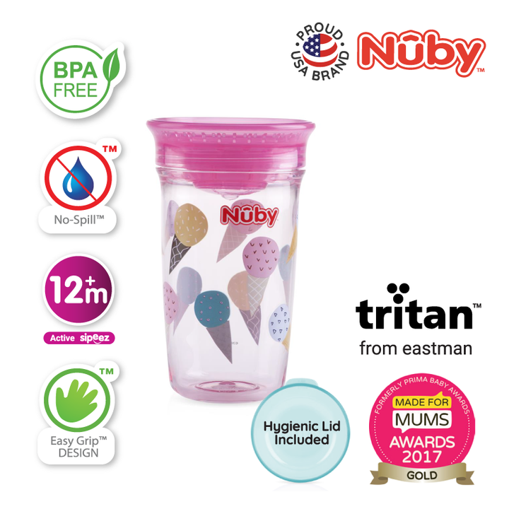 NUBY NB10739 360 Tritan Wonder Cup Assorted (300ml/10oz) | Isetan KL Online Store