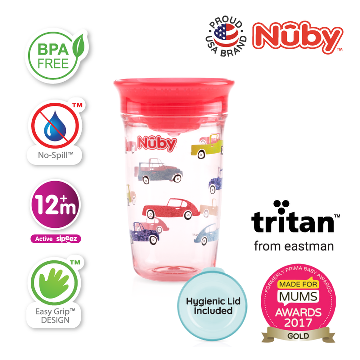 NUBY NB10739 360 Tritan Wonder Cup Assorted (300ml/10oz) | Isetan KL Online Store