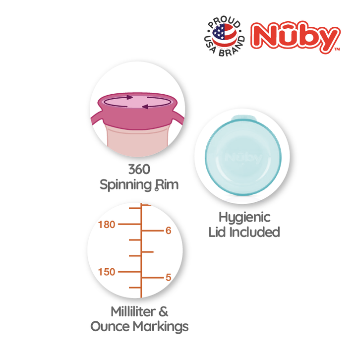 NUBY NB10739 360 Tritan Wonder Cup Assorted (300ml/10oz) | Isetan KL Online Store