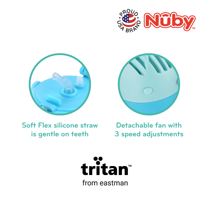 NUBY NB10747 Fan Cup with Strap (560ml/18oz) | Isetan KL Online Store