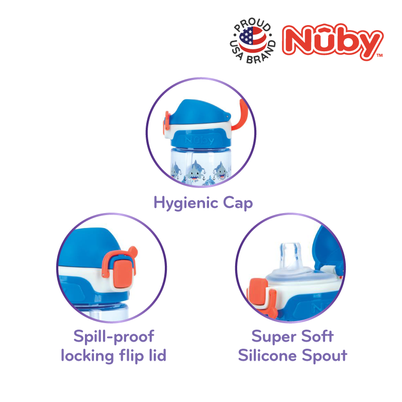 NUBY NB10774 Tritan Flip-it Bolt Cup Assorted (540ml/18oz) | Isetan KL Online Store