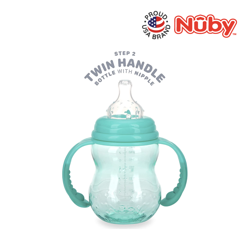 NUBY NB1748 Tritan WN Cup Handle Assorted (240ml/8oz) | Isetan KL Online Store
