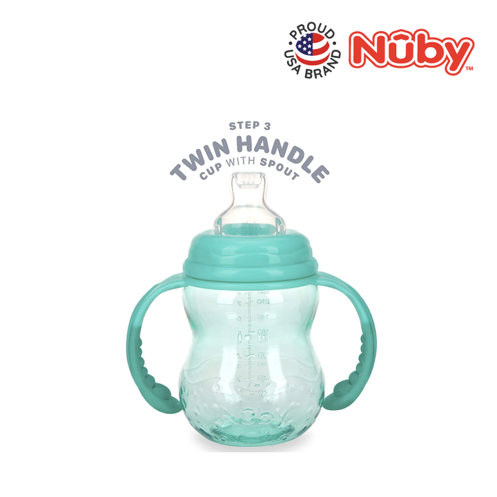 NUBY NB1748 Tritan WN Cup Handle Assorted (240ml/8oz) | Isetan KL Online Store