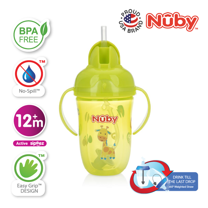 NUBY NB52002 Flip-it Handle Cup Assorted (270ml/9oz) | Isetan KL Online Store