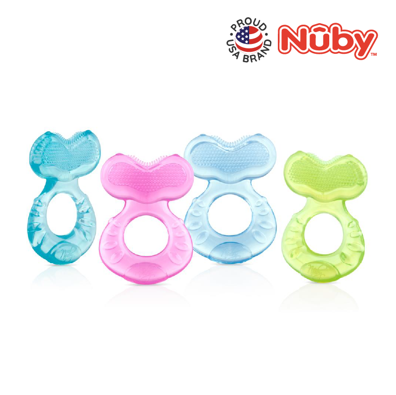 NUBY NB53005 Comfort Silicone Fish Shaped Teether & Case Assorted | Isetan KL Online Store