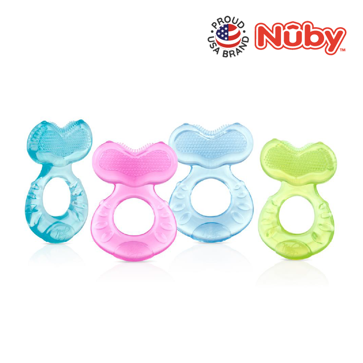 NUBY NB53005 Comfort Silicone Fish Shaped Teether & Case Assorted | Isetan KL Online Store