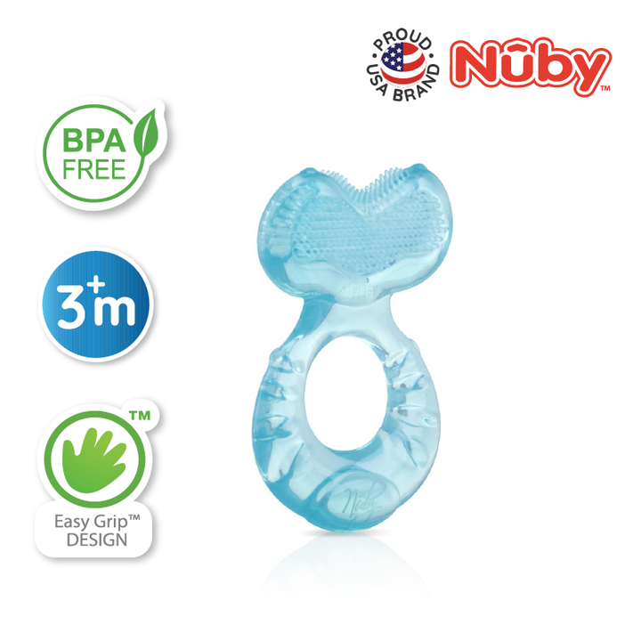 NUBY NB53005 Comfort Silicone Fish Shaped Teether & Case Assorted | Isetan KL Online Store